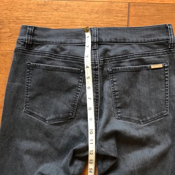 Black Denim Jeans White House Black Market waist 30-32 Short Length - Picture 7 of 15